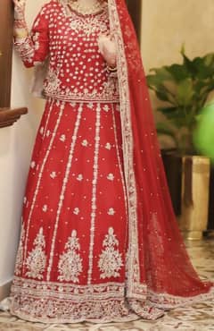 Red Bridal Dress Net stuff