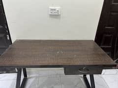 Computer table n chair . One wooden console