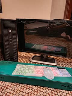 gaming pc setup (includes monitor, keyboard and mouse)