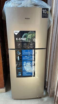 Haier E-Star Refrigerator - 1 Hour Icing, Double Door. New Condition