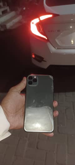iphone 11 pro max jv  green color 10/10 battery 100 enuine air tight