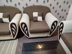 7 seater sofa set  with stylish table.