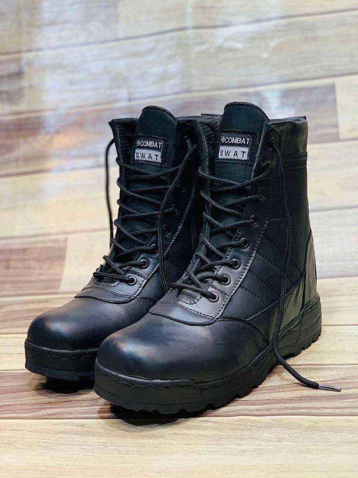 Men's Army And Police Long Boot Shoes 2