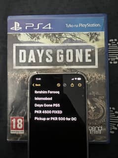 Days Gone PS4