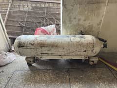 Gas cylinder with stand and gas kit