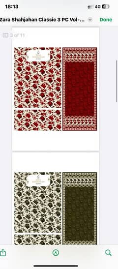 branded lawn 3 pice
