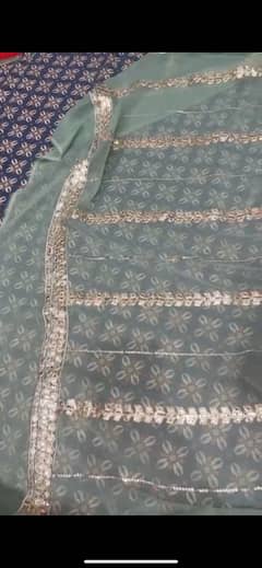 3 piece fancy chiffon dress