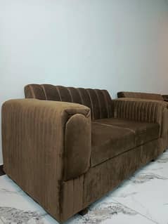 VELVET Cloth SOFA SET 3 2 1 NEW CONDITION