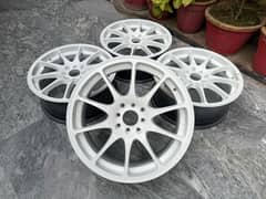 BSA top racing 17 inches 4 nut multi pcd wheels