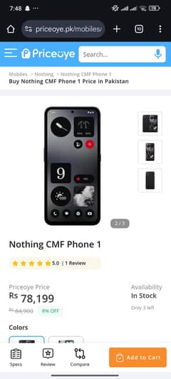 Cmf Phone 10/9 Non Pta Unique phone for gamers dual sim Phone
