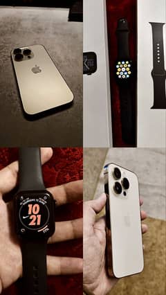 iPhone 14 pro and Apple Watch se 2