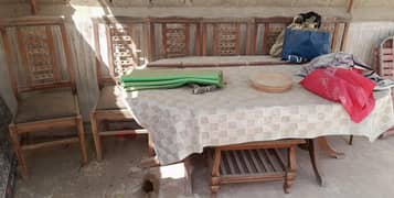 6 Seater Dinning Table with 6 Chairs