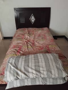 Single bed with mattress