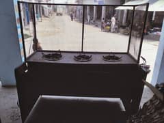 counter for hotel fast food fries with3  stoves 03095460071