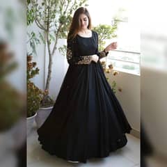 black maxi dress
