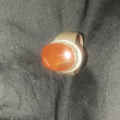 Brown Aqeeq mas With imam hussian ع roza 21k silver