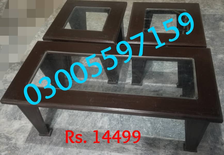center table set 3pcs coffee table lounge office use furniture desk 19