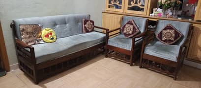 5 seater wooden sofa sheesham