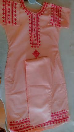hand made kurti baby girl cotton suit or age 8 to 10year girl