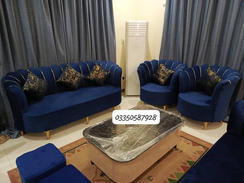 L shape sofa with central table 3