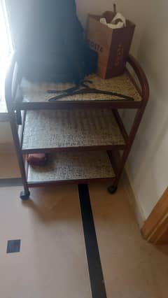 wooden trolley