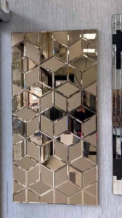 Mirror wall / Glass wall / Dimand cut glass wall