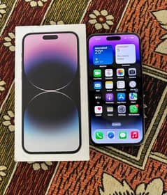 Apple iphone 14pro max complete box urgent sale wtp 0329=4867199