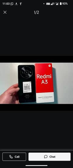 Redmi a3 10/10 mobile he orginal condition with new box and charger