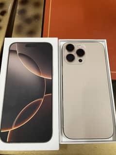 Iphone 16 pro max unused 100%health  with box