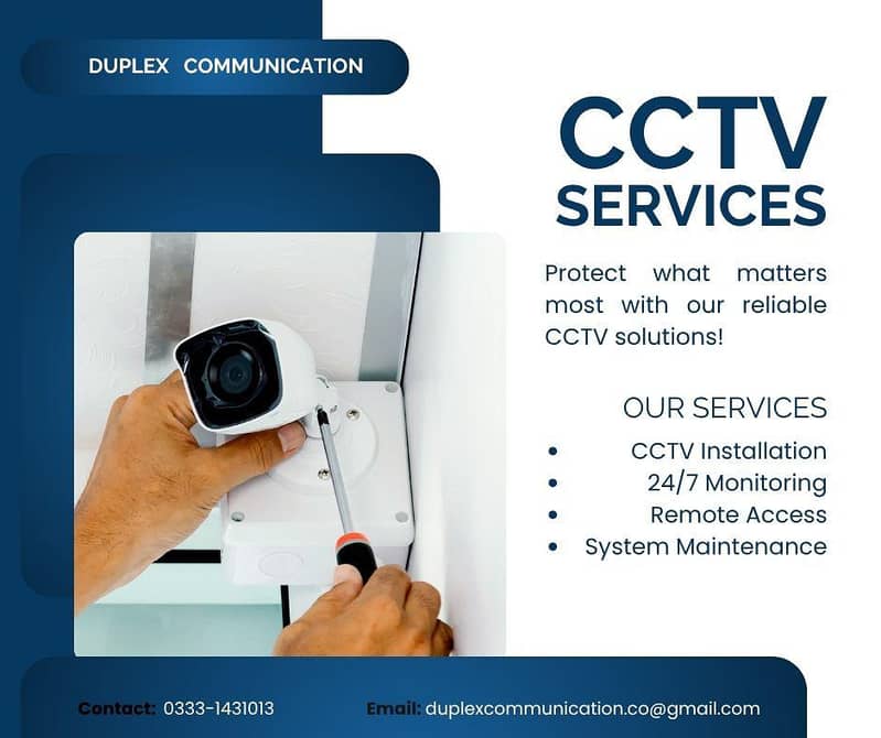 CCTV INSTALLATION, CONFIGURATION, NETWORKING, MAINTAINANCE 2