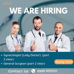 General Surgeon - Gynecologist - Jobs - Male & Female Staff