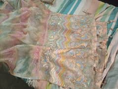 “Heavy Embroidered Net Maxi – Perfect for Wedding or Party Wear”