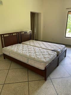 two single beds for sale with mattress es