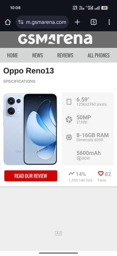 oppo reno 13 12 256 full box 10month plus warranty 10by10
