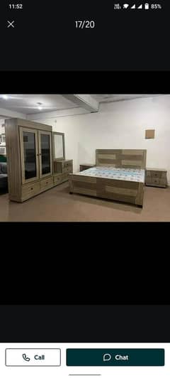 Bed sets with dressing and side tables