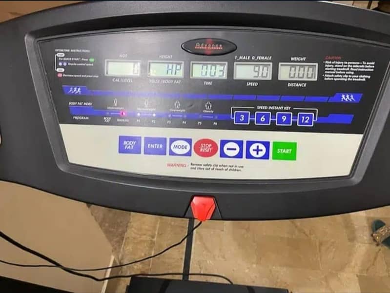 Treadmill Imported Cycle Elliptical Exercise Running machine home use 15