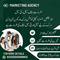 Male and female staff required for home based online job