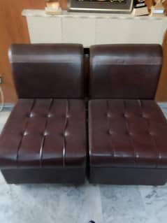3+1+1+1+1 seater leather sofas