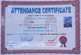 Need Security Guard Job