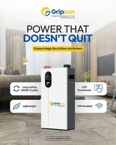 GripSun lithium ion battery 5.12kwh Magic box N-5100w