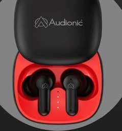 Audionic Airbud 550 Slide Earbuds Red&Black