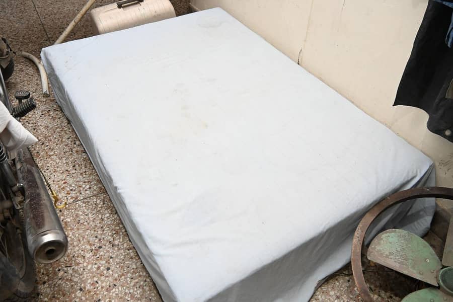 Double Bed Bases with Rollers – Used but in Good Condition 0