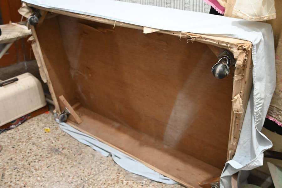 Double Bed Bases with Rollers – Used but in Good Condition 1