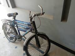 Pure steel is used in the bicycle