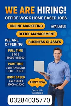 online work available for students male and female