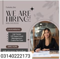 hiring for Karachi 