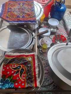 foof stall with accessories