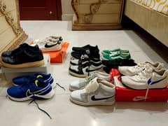 Bundle of 9 original shoes for men (casual and sports)