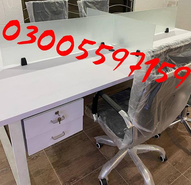 Office study desk computer workstation table smart rack chair sofa use 8