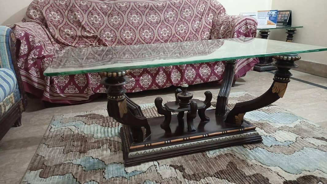 Sofa set with tables set 6